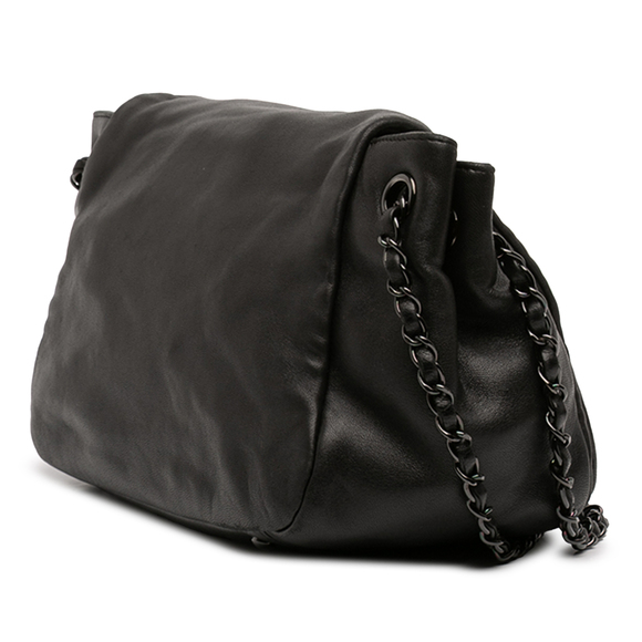 Pre-Loved Chanel Lambskin Studded CC Accordion Flap - Picture 2 of 11